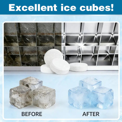 12-Count Ice Machine Cleaner Tablets, Safe & Effective to Remove Scale and Odors