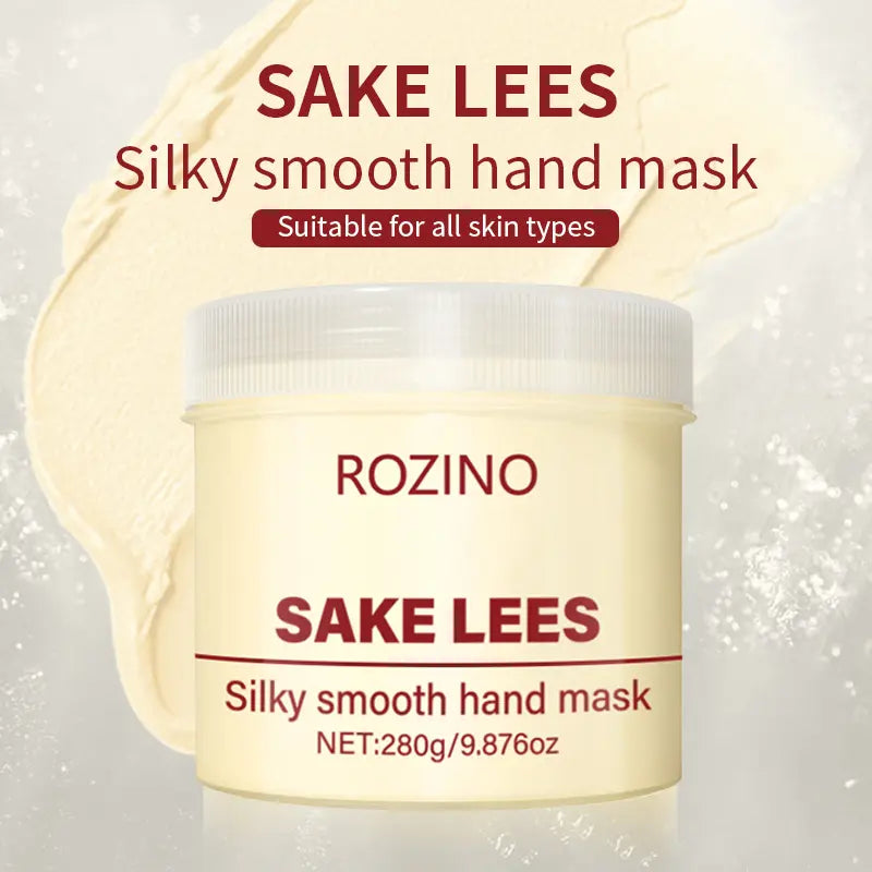 Sake Lees Hand Mask - Silky Smooth Formula for Hand Skin Care & Moisturization