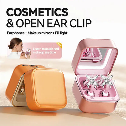 Open Ear Bluetooth Earbuds with Bow Ear Jewelry