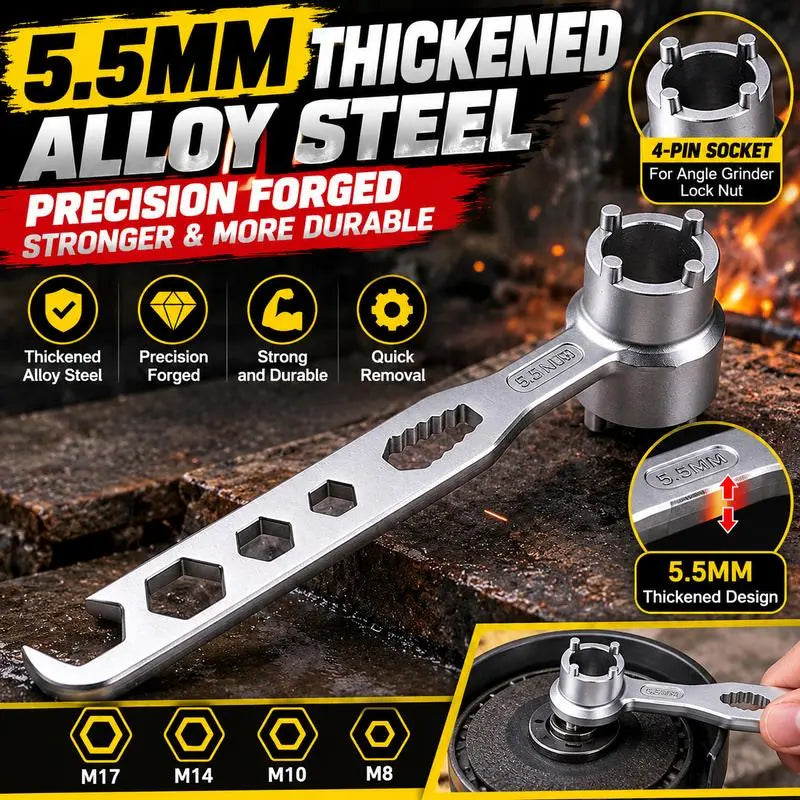 4-Prong Multifunctional Angle Grinder Wrench
