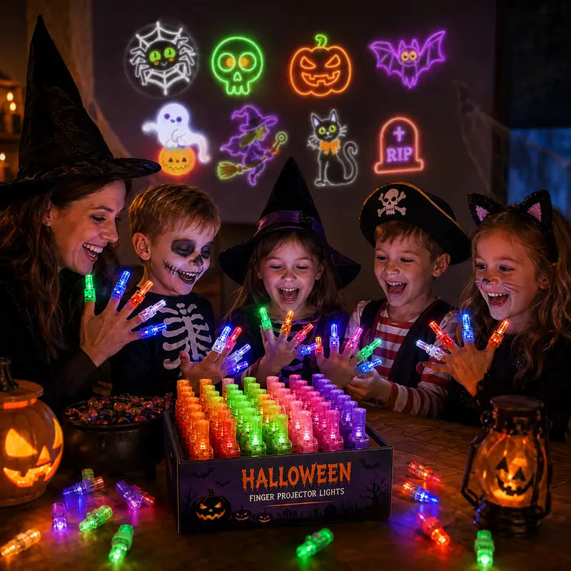 LED Finger Projection Ring