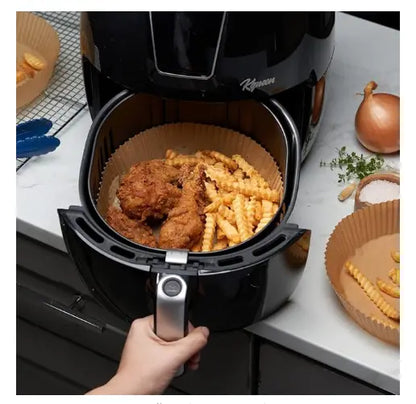 50-PCS Air Fryer Liners – Thickened, Non-Stick, and Oil-Proof