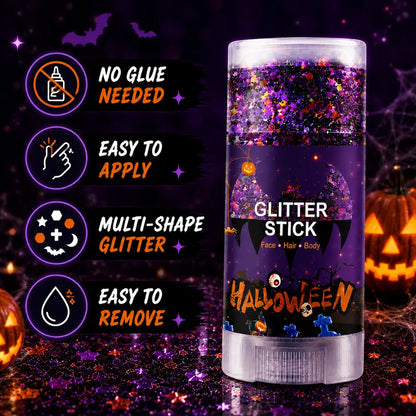 2PCS Halloween Body Glitter Stick