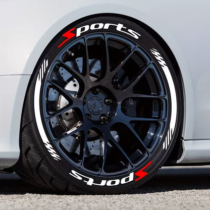 4 Piece Set Car Motorcycle Tire Decoration Stickers
