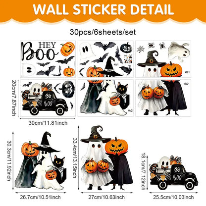 Halloween PVC Cling Decorative Stickers