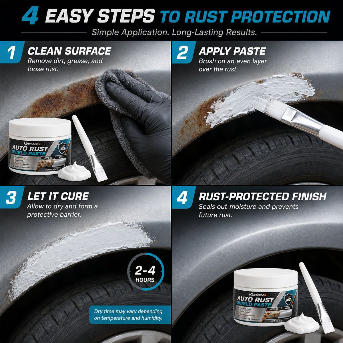 Automotive Metal Rust Removal and Repair Paste
