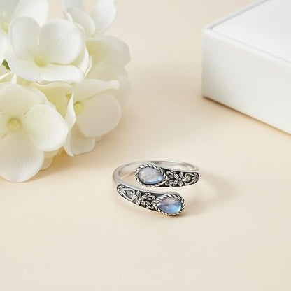 Natural Moonstone Ring – A Gift for Mom, Wife, or Sister