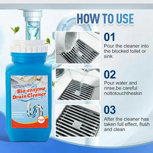 Rapid Foaming Pipe Dredging Agent for Kitchen Sink, Bathtub & Toilet Clogs