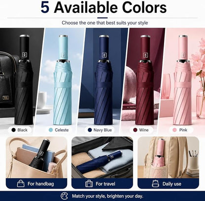 Automatic Umbrella with LED Flashlight