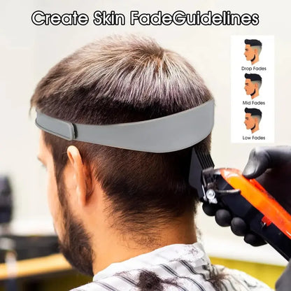 4-Piece Self Haircut Trimming Set with Adjustable Silicone Guide Band