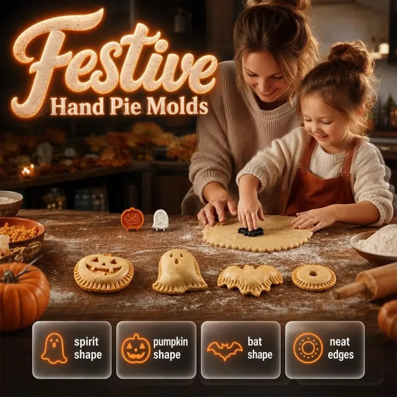 3 Pack Halloween Hand Pie Molds Set