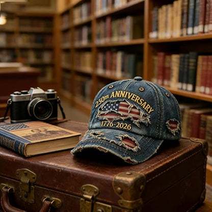 Anniversary Distressed Baseball Cap