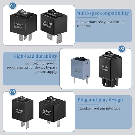 6PCS Relay Bypass Switch