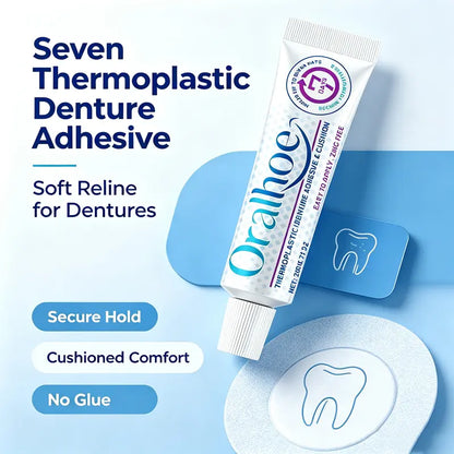 2PCS Oral Thermoplastic Denture Cushion Liner - Secure Hold