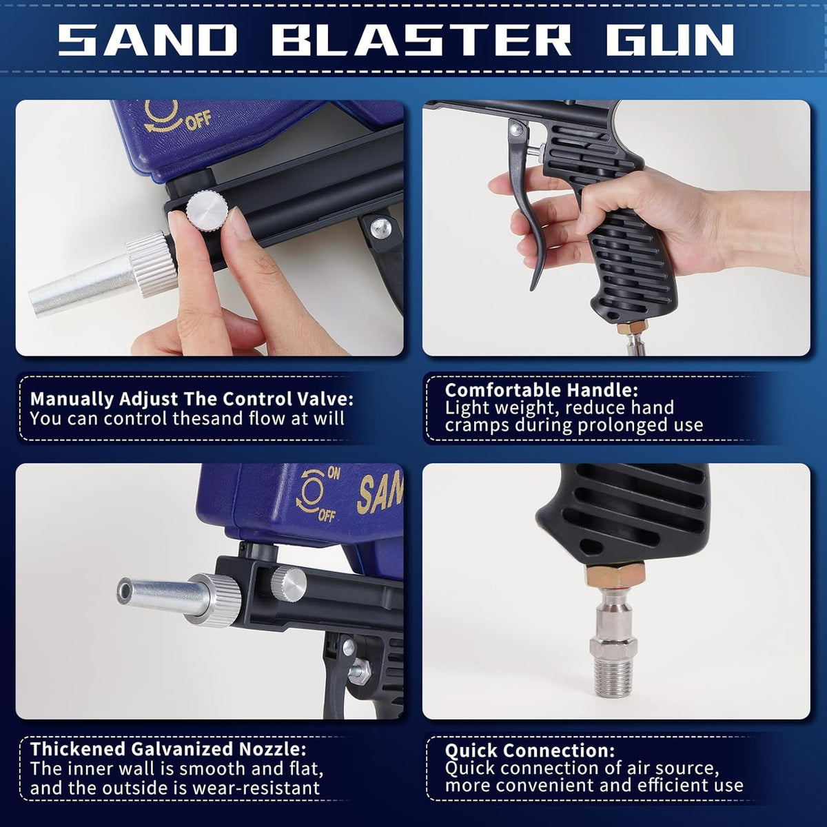 Soda Blasting Equipment Portable Handheld Pneumatic Tools