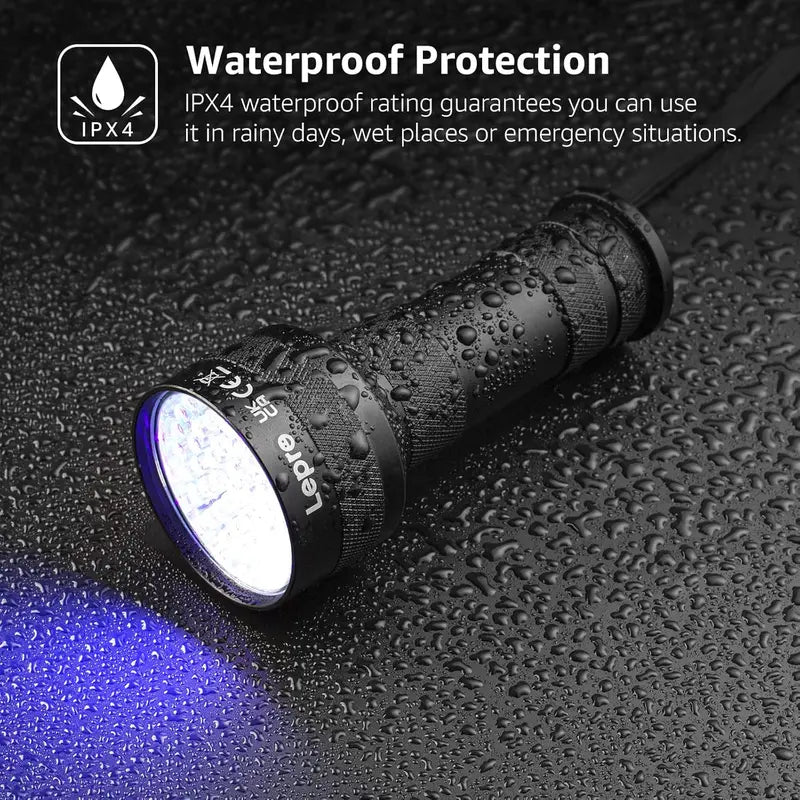 LED Aluminum Alloy Portable UV Flashlight, 395nm Scorpion ID Tool
