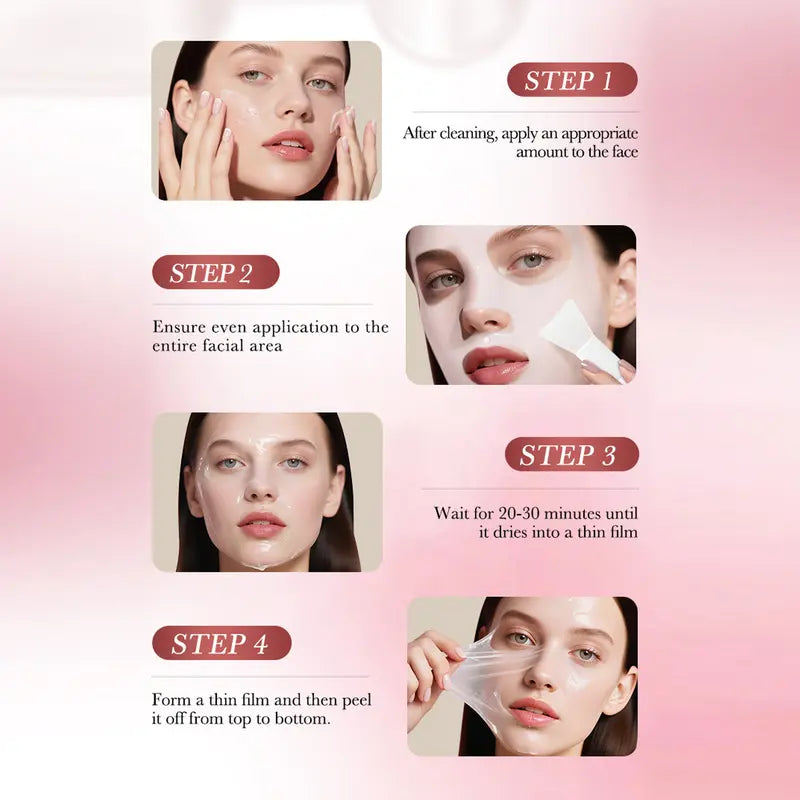 Collagen & Niacinamide Peel Off Face Mask for Daily or Night Care