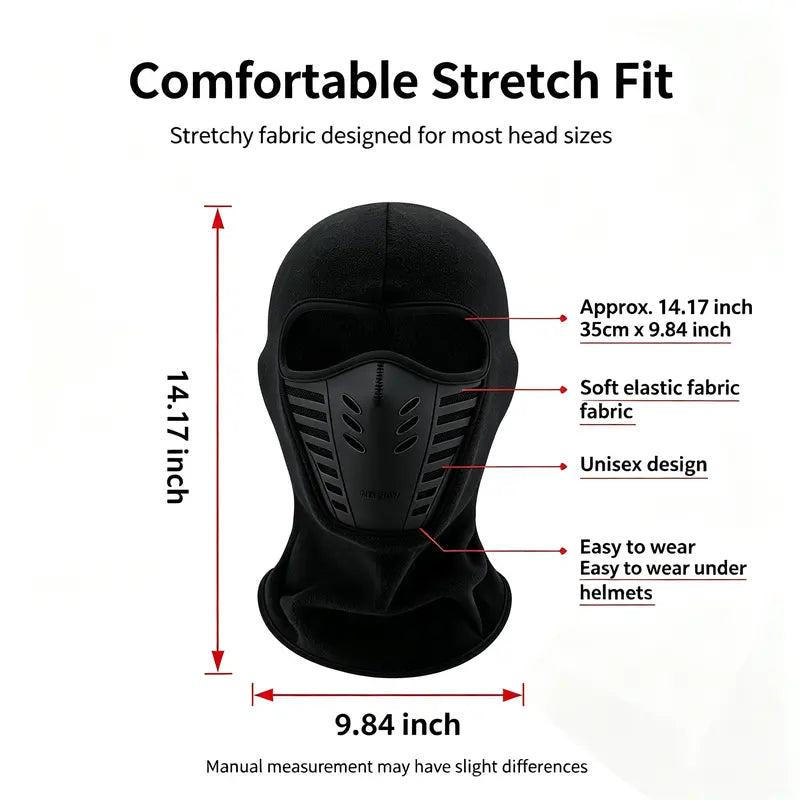 Unisex Fleece Full Face Balaclava Ski Mask