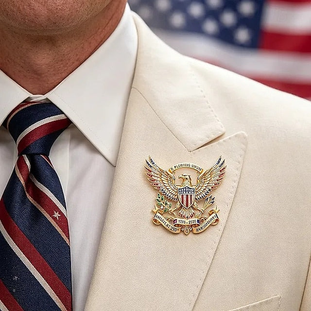 250th Anniversary Diamond-Set Eagle Brooch