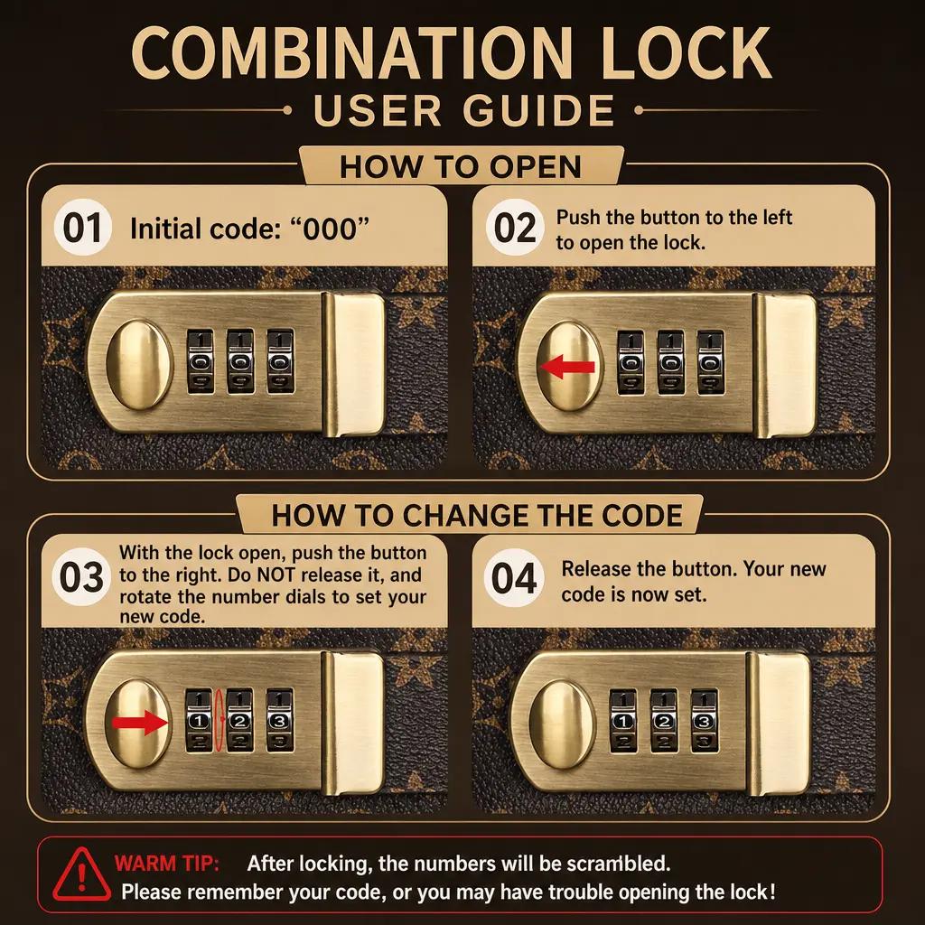 A6 Polyurethane Savings Binder with 3-Digit Resettable Password Lock