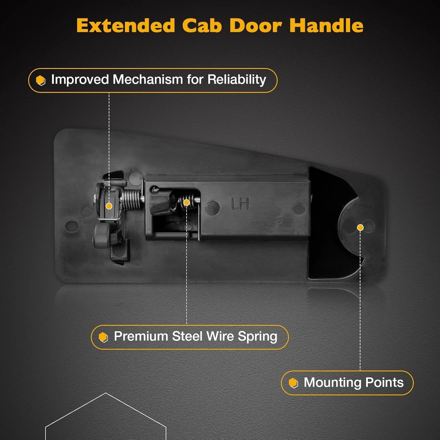 Extended Cab Door Handle Rear Left Driver & Right Passgenger Side