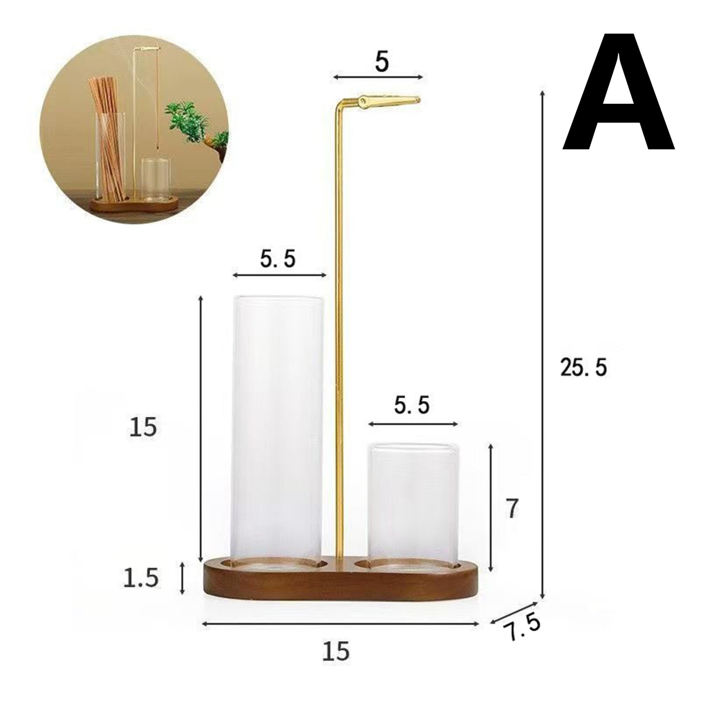 2 in 1 Incense Holder for Sticks, Anti-Ash with Catcher and Organizer
