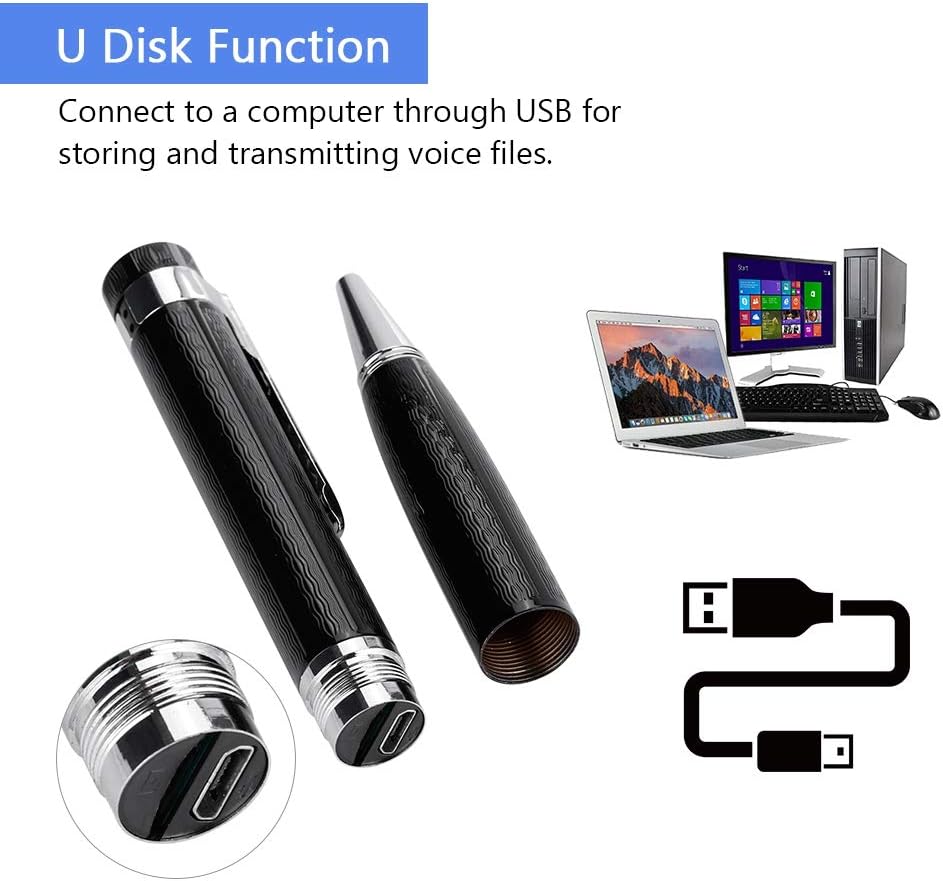 🖊️Portable Digital Voice Recorder with Noise Cancellation for Meetings, Lectures & Conferences