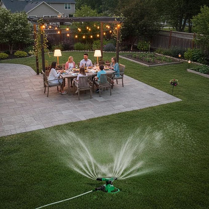 Automatic 360° Rotating Lawn Sprinkler