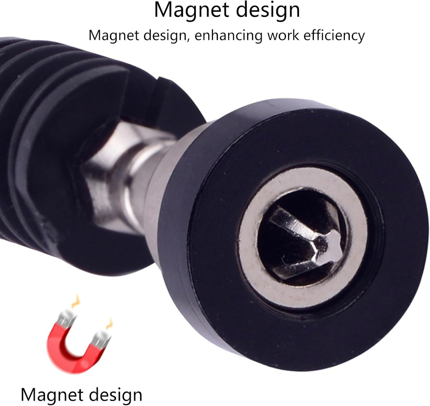 Pack Of 2 Magnetic Spring Loaded Screwdriver Bit Quickly Release Spring Mechanism For Electric Drills Power Tool