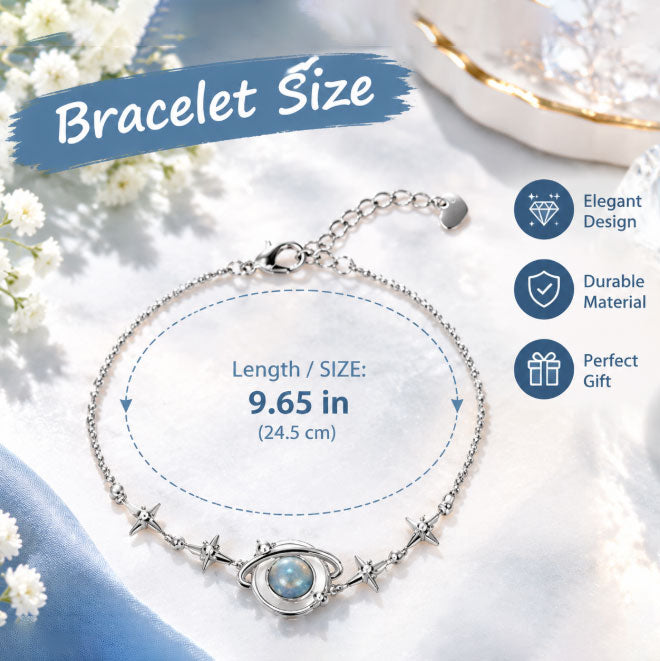 Women's Elegant Silver Celestial Bracelet