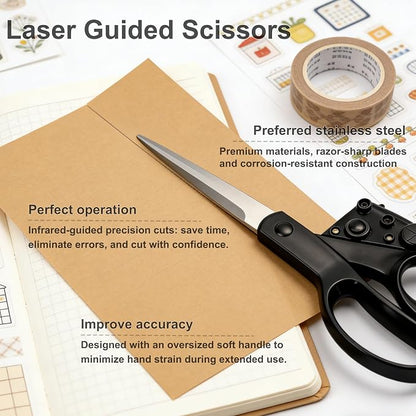 Professional Laser Guided Scissors for Fabric & Paper