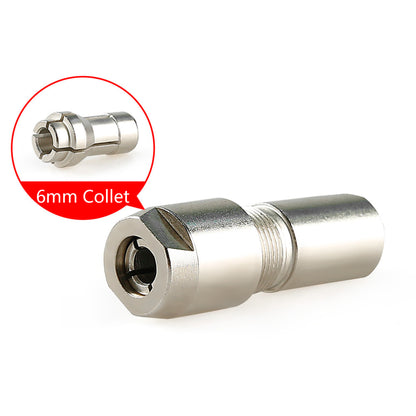 Angle Grinder to Die Grinder Conversion Kit with 1/4", 1/8" Collets for Carving, Polishing, Cutting