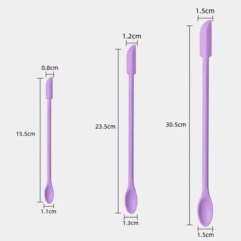 6PCS Silicone cosmetic spatula