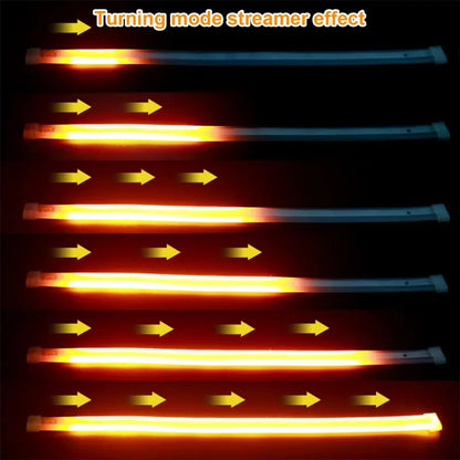 2Pcs Car LED Strip Lights