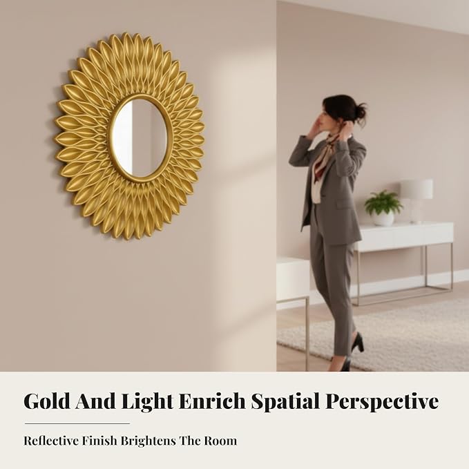 Unique wall-mounted decorative mirror
