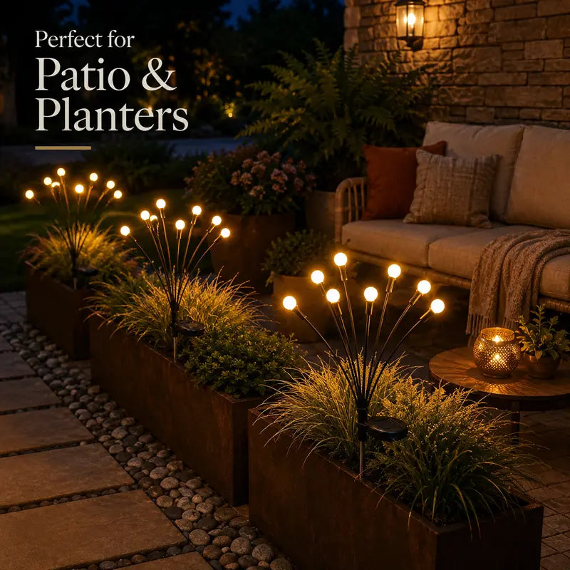 2PCS Outdoor Solar Firefly Lights