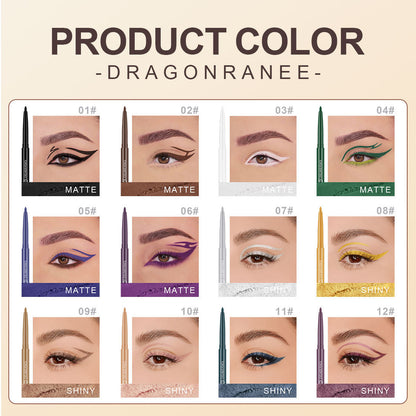 12 Colorful Gel Eyeliner Pen Set,Matte Eyeliner Pencils
