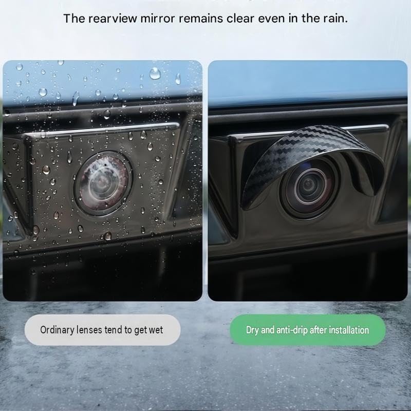 4Pcs Car Rear‑View Camera Rain Shield
