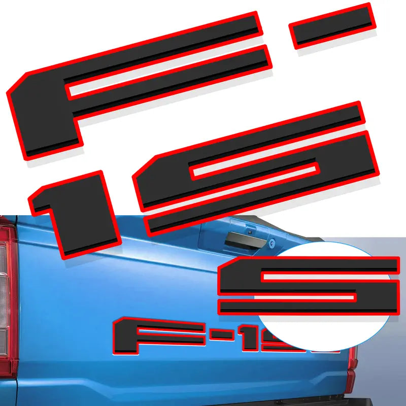 Ford F-150 Pickup Tailgate Letter Decals