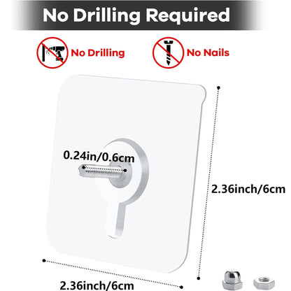 Wall Hangers Without Nails, Picture Hangers,Drill Free Adhesive Hooks
