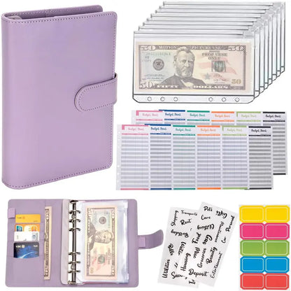 Budget Binder Envelopes A6 Saving Binder with Zipper envelopes