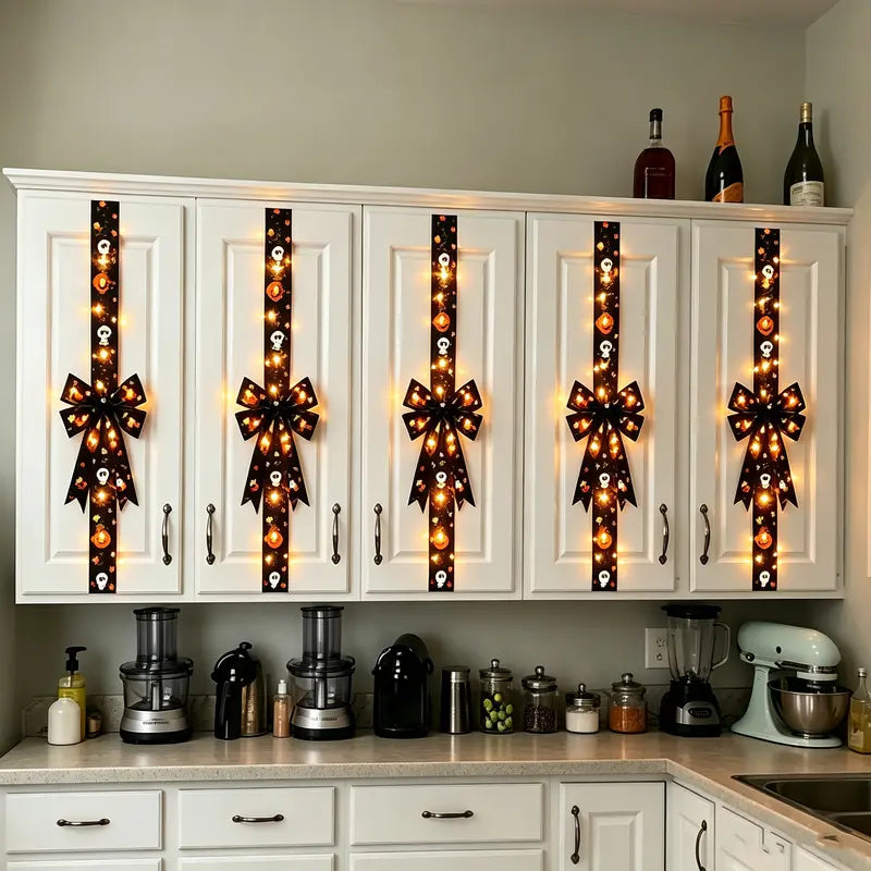 2PCS Halloween LED Light-Up Bow