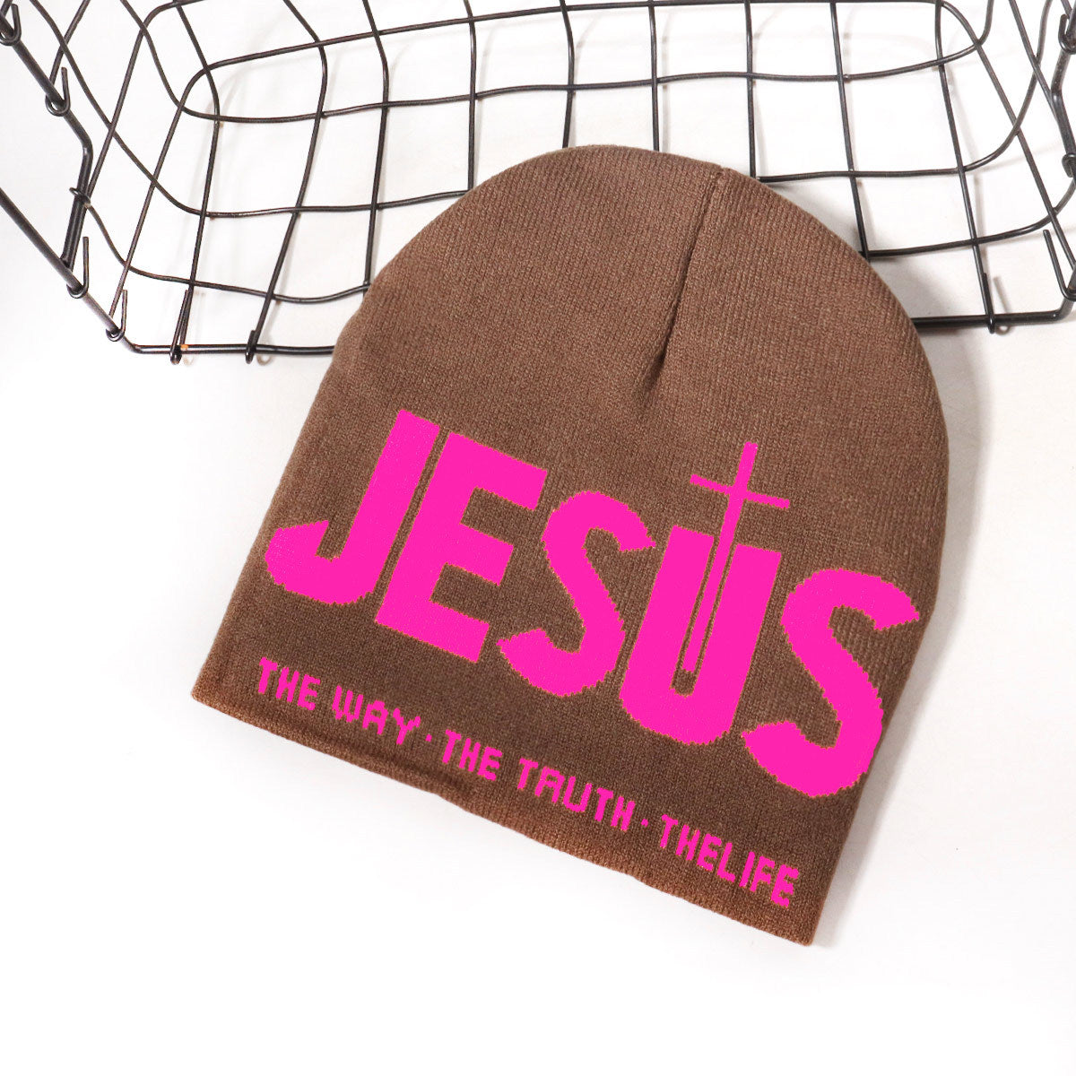 Unisex Y2000 Letter Jacquard Soft Knit Beanie Hat