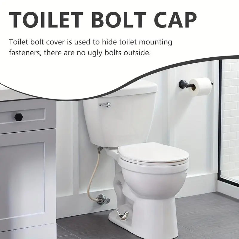 2PCS Bird Shape Toilet Bolt Cover Set