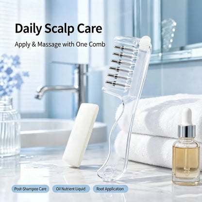 Refillable Scalp Oil Massage Comb