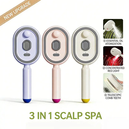 Electric Spray Air Cushion Massage Comb | Self-Cleaning Anti-Tangle