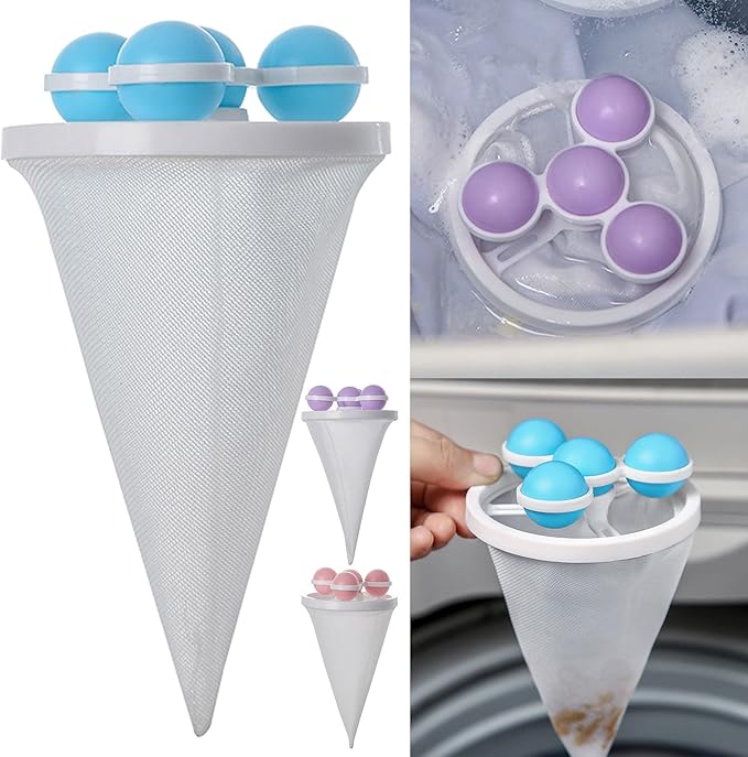 3Pcs Floating Hair Filtering Mesh Removal