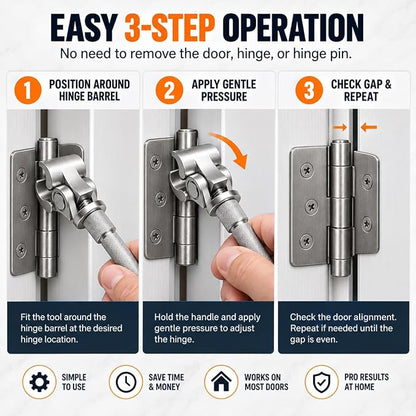 Adjustable Door Hinge Wrench for Door Alignment