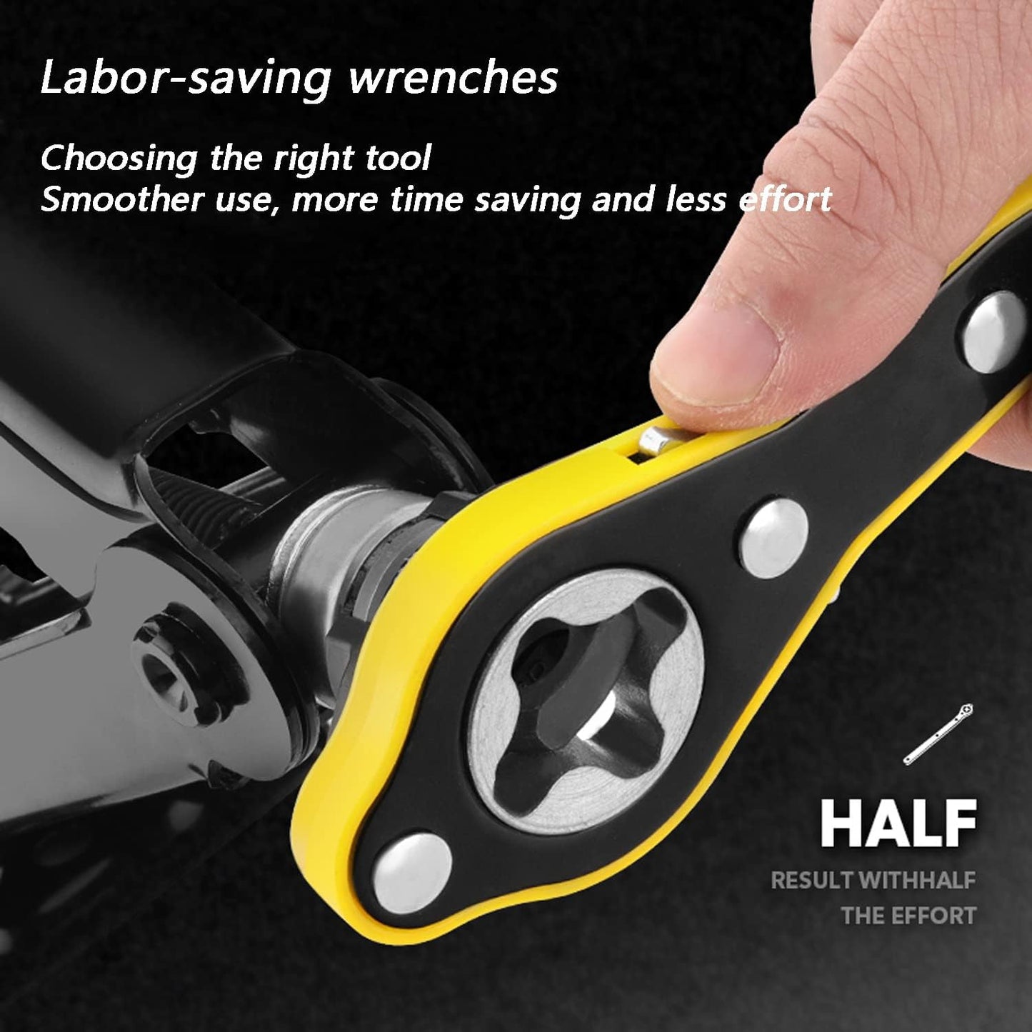 Auto Jack Ratchet Wrench of Labor-Saving Desigh, Car Jack and Lug Wrench