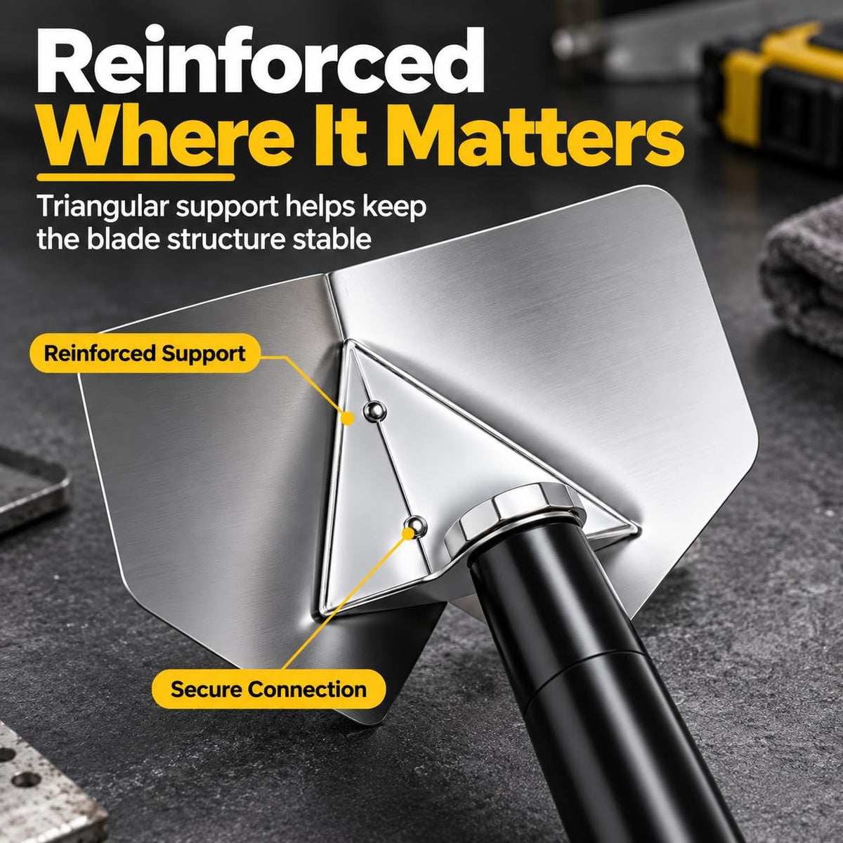 Stainless Steel Corner Trowel for Drywall Inside and Outside Corners